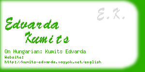 edvarda kumits business card